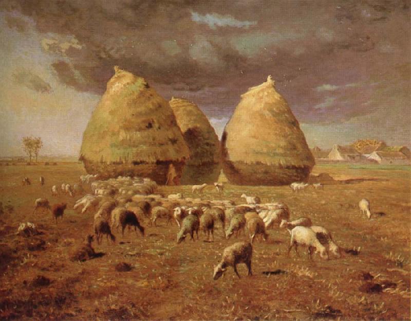 Jean Francois Millet Spring,haymow Spain oil painting art